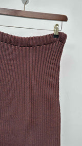 Eckhaus Latta Rib-knit Fringed Long Rope Skirt