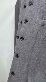 Comme Des Garcons Homme Plus Pilling Boiled-wool Collarless Coat