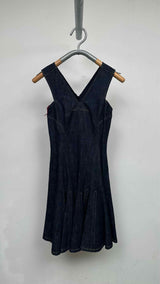 Derek Lam N/S Slim-fit Flare Denim Dress