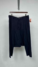 Noir Kei Ninomiya Drop-Crotch Cropped Wool Pants
