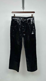 Saint Laurent Sequin Boot-cut Jeans