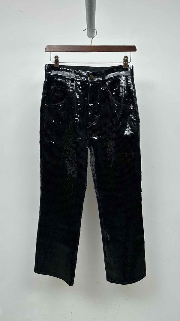 Saint Laurent Sequin Boot-cut Jeans