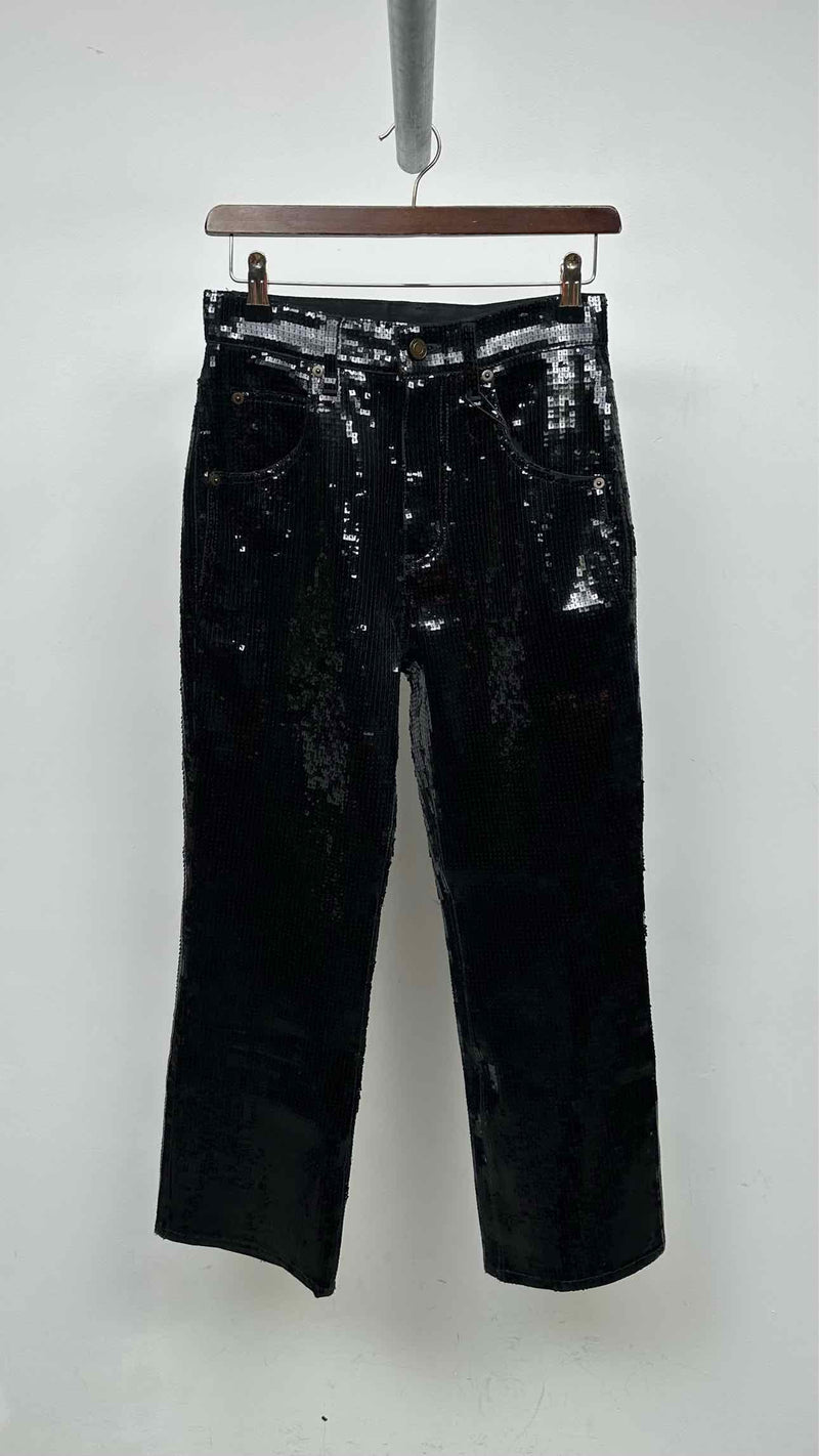 Saint Laurent Sequin Boot-cut Jeans