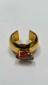 Saint Laurent Stone Cuff Bracelet