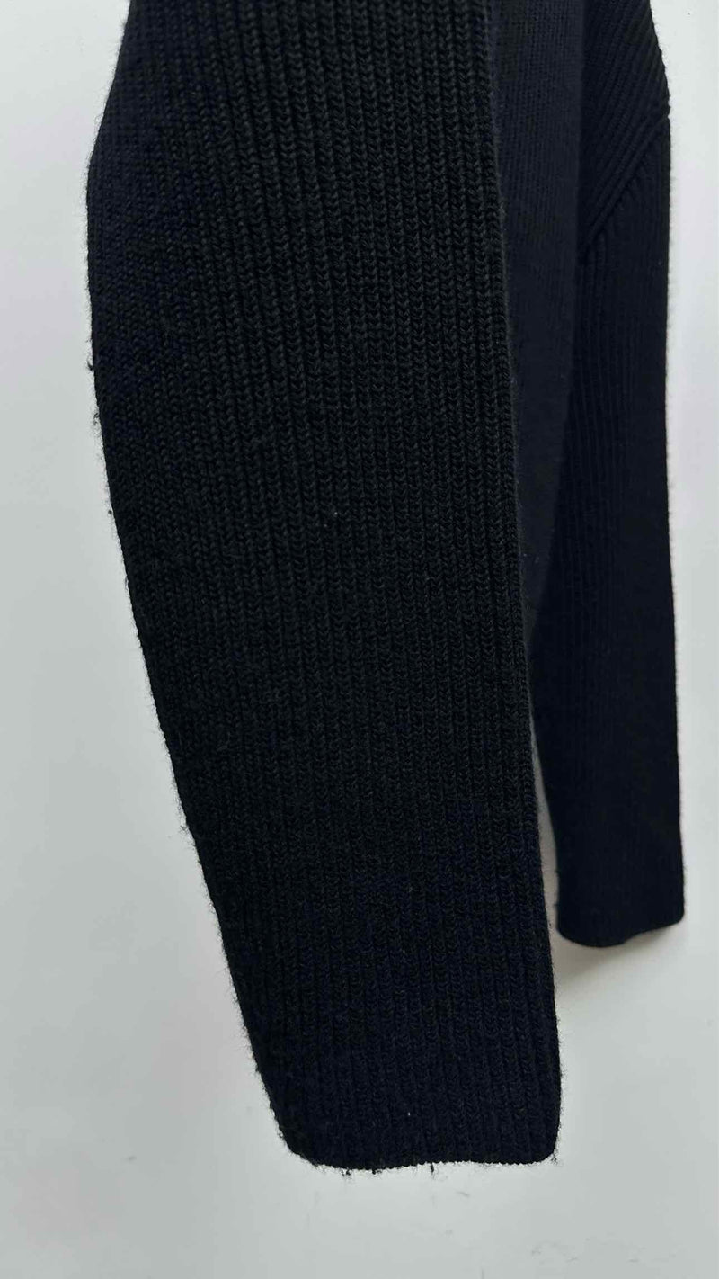 Balenciaga Neck-logo Rib Wide Sweater
