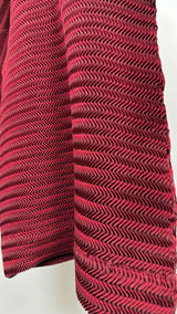 Issey Miyake H/S V-neck Wavy-pleated Long Top