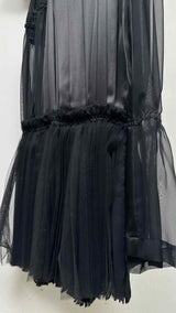 Comme Des Garcons Detailed Silk Maxi Dress