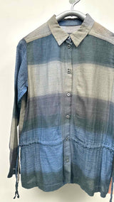 Haat Color-blocking Draw-string Shirt