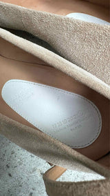 Margiela Glitter-heel Suede Pumps