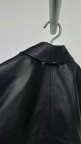 Sportmax Two-Piece Nappa Belted Leather Jacket