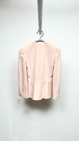 Alexander McQueen Collar-less Hook-closure Blazer Jacket