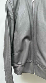 Rick Owens Leather Bomber Jacket