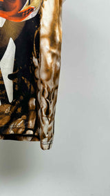 Givenchy N/S Tribal Print Silk Top