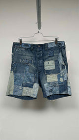 RRL Boro Patch-work Denim Shorts