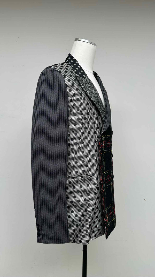 Comme Des Garçons Homme Plus Multi Pattern Switching Jacket