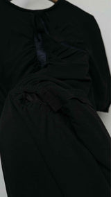 Chanel Knee-Lined Bow Crystal Heart CC Dress