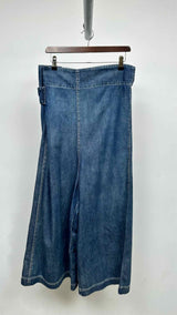Yohji Yamamoto Side-buckled Wide Jeans