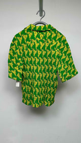 Bottega Veneta S/S Pleated Camp Collar Shirt