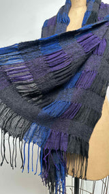 Issey Miyake Men Textured Pleated Fringe Scarf