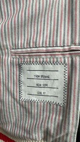 Thom Browne 4-bar 4-bar Patent-body Leather Bomber Jacket