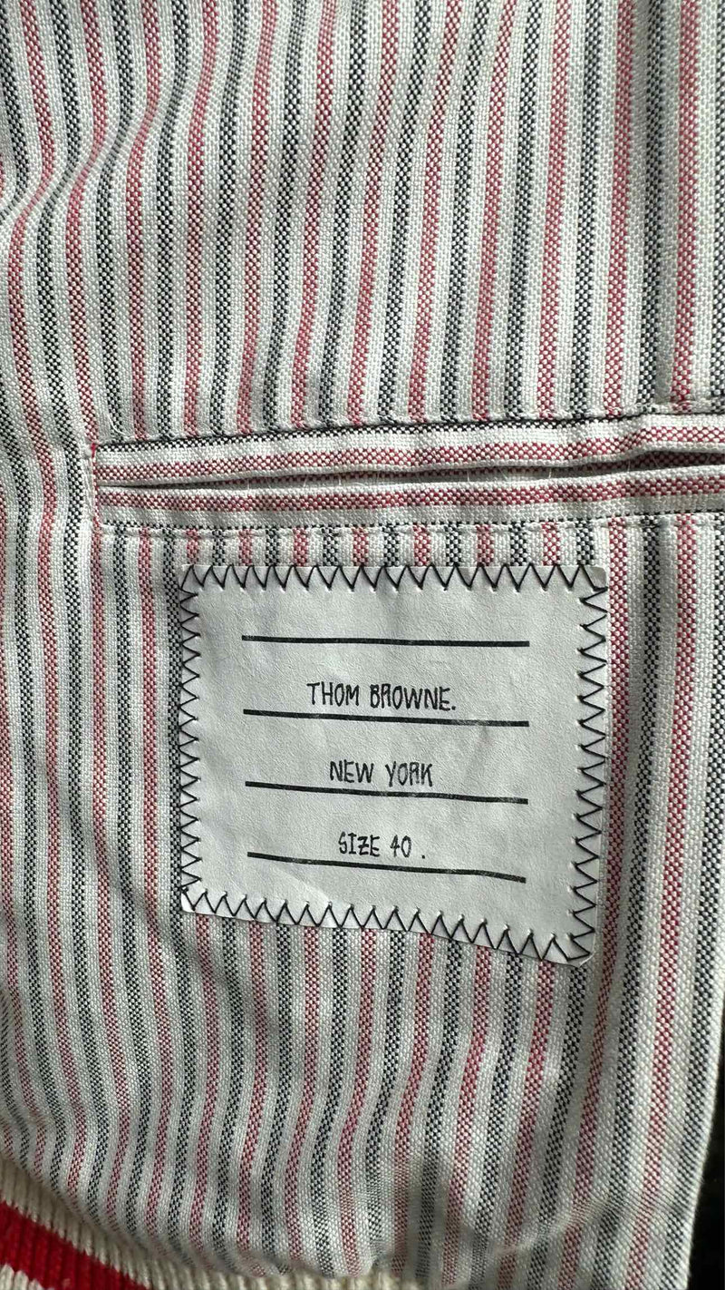 Thom Browne 4-bar 4-bar Patent-body Leather Bomber Jacket