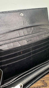 Givenchy Chain-strap Croco-embossed Wallet Pouch