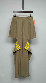 Margiela Cut-out Back-printed Pants