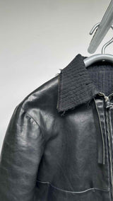 MA+ Quilted-lining Leather Jacket