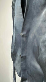 Rick Owens Over-dye Hook-closer Cropped Blazer Jacket