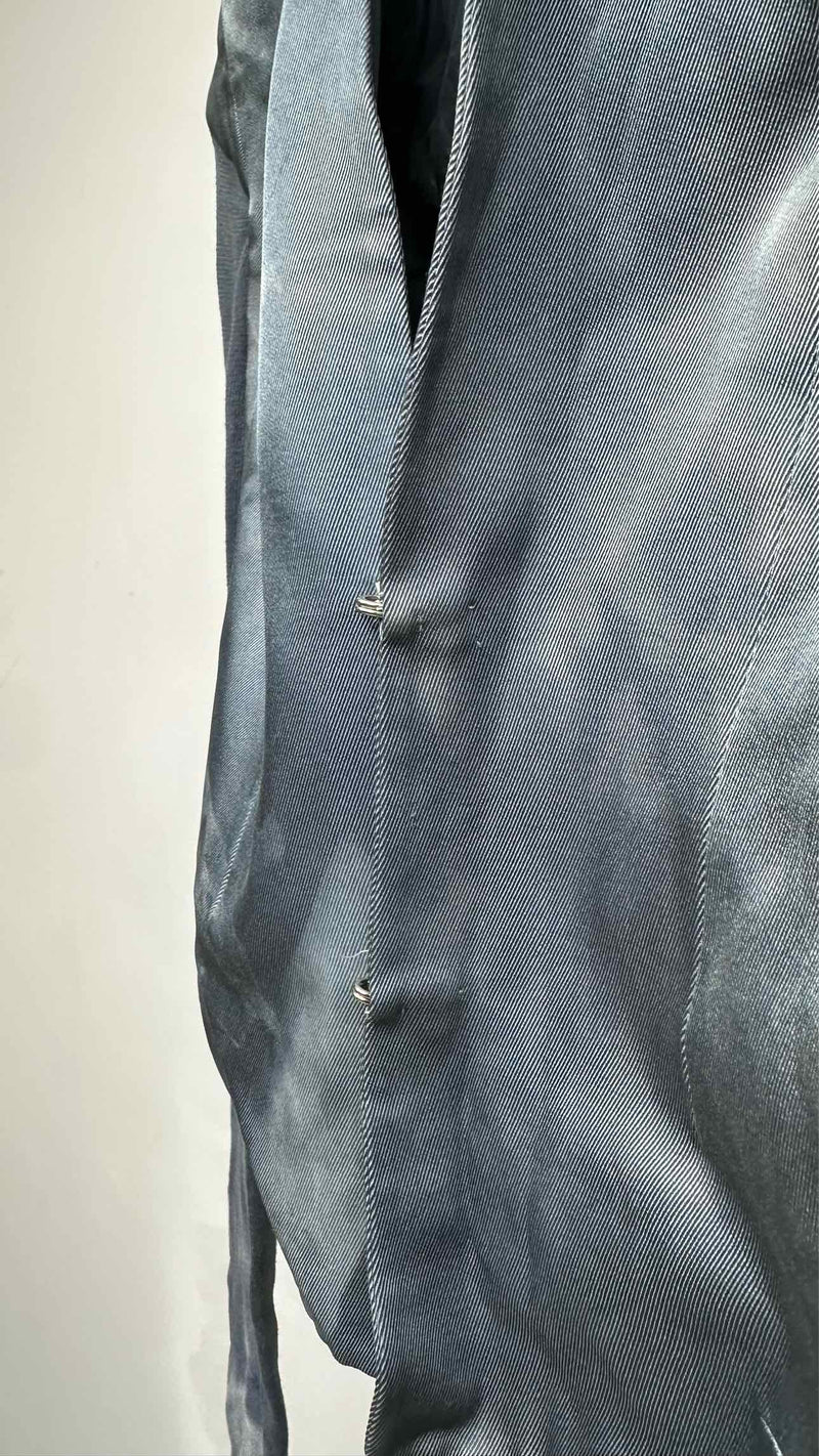 Rick Owens Over-dye Hook-closer Cropped Blazer Jacket