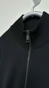 PRADA Back-logo Zip-up Cardigan