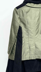 Comme Des Garcons Fleece-hybrid Hooded Over Coat