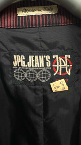 Jean Paul Gaultier Cyberbaba Distinct Trompe-l'oeil Stripe Tracker Jacket