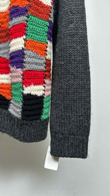 Marni Patchwork Heavy-knit Cardigan
