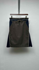 Sacai Side-pleated Hybrid Skirt