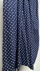 Comme Des Garcons Pleated Polka-dot Drop-clutch Pants