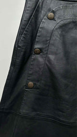 Munthe Sailor Leather Wide Shorts