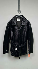 Courreges Zipped Vinyl Maxi Blouson Jacket