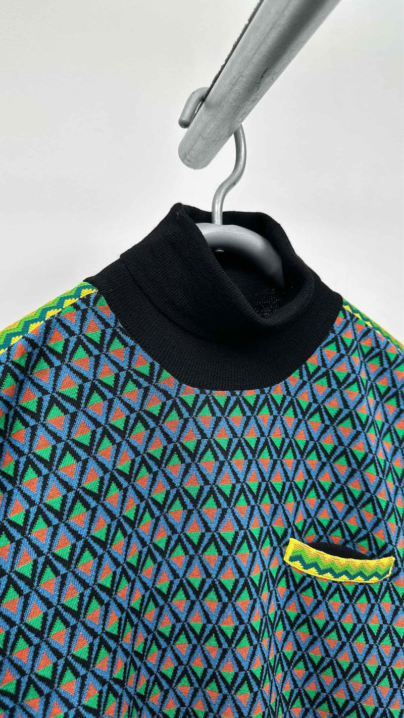 PRADA High-neck Geometric Sweater