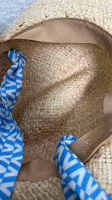 Valentino Scarf Straw Hat