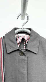 Thom Browne Striped Towel Chesterfield Coat