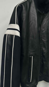 Wales Bonner Nomad Leather Track Jacket