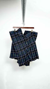 Junya Watanabe Pleated Plaid Skirt