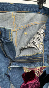 Number (N)ine Kurt Cobain Patchwork Bootcut Jeans