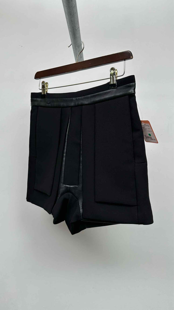 Rad Hourani Hybrid Layered Leather Shorts