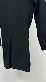 Saint Laurent L/S Heart Zip-up Gathered Bodysuits