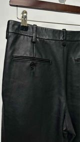 Saint Laurent Pleated Leather Pants