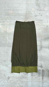 Comme Des Garçons Bottom Layered Pleated Long Skirt