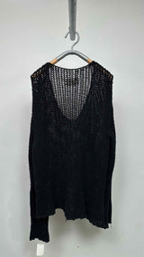 Greg Lauren Ink-loose Knit V-neck Sweater