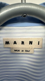 Marni Cloud & Stripe Print Poplin Shirt